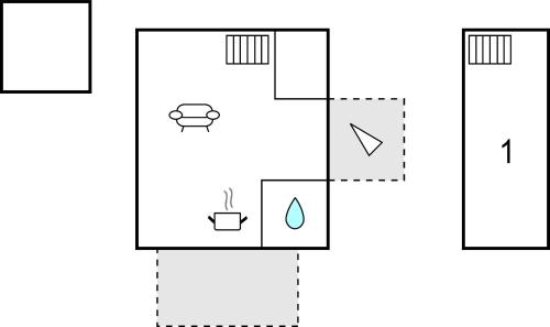 a schematic diagram of a laboratory with four different outputs at Amazing Home In Skånes Fagerhult in Skånes Värsjö