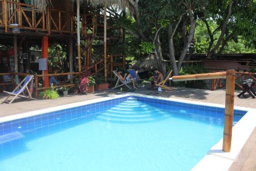 Bazen u ili blizu objekta La Natura Hostel & Pool