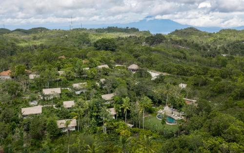 A bird's-eye view of The Mesare Eco Resort
