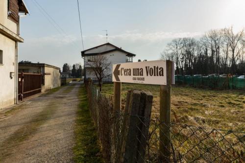 a sign on a fence that says tax mule vodka at C'era una volta room in Case Nuove