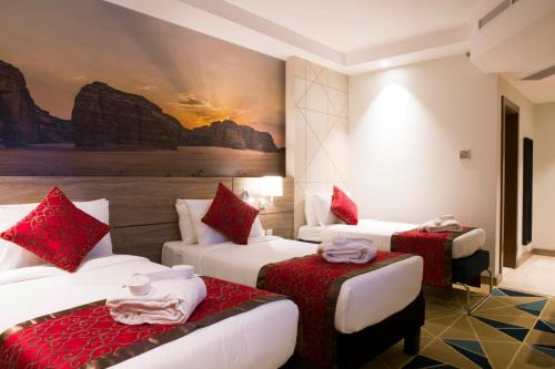 Posezení v ubytování Hibatullah Hotel Makkah