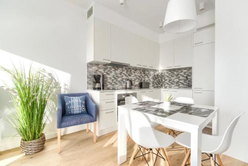 Χώρος καθιστικού στο Apartamenty Marina z widokiem na morze