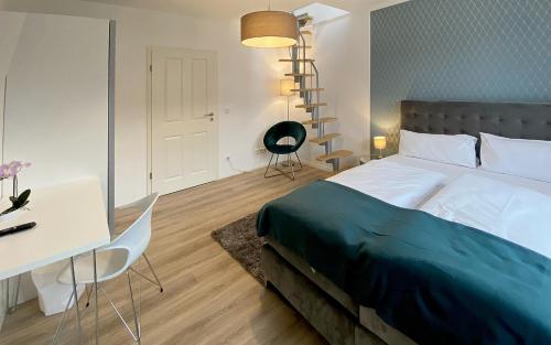 En eller flere senger på et rom på Nurban Apartments City Nürnberg