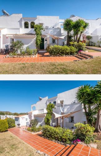 two pictures of a house before and after it was renovated at LUXURY 3 BEDROOM HOUSE AT LA QUINTA GOLF COURSE OCEAN and MOUNTAIN VIEW in Benahavís