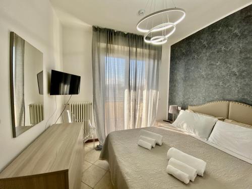 Krevet ili kreveti u jedinici u okviru objekta Residence Cima