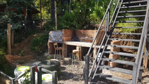 Κήπος έξω από το Albanta casa con costa en Bariloche