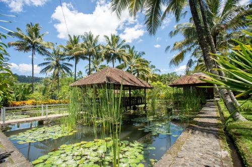 Taman di luar Villa Uma Ayu Sidemen