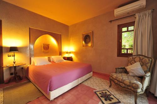 Postel nebo postele na pokoji v ubytování MAROC LODGE Atlas Mountain Retreat