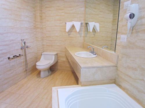 Koupelna v ubytování Hotel Principe