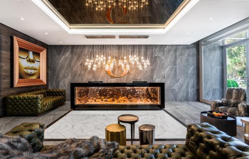 Χώρος καθιστικού στο O' Two Hotel