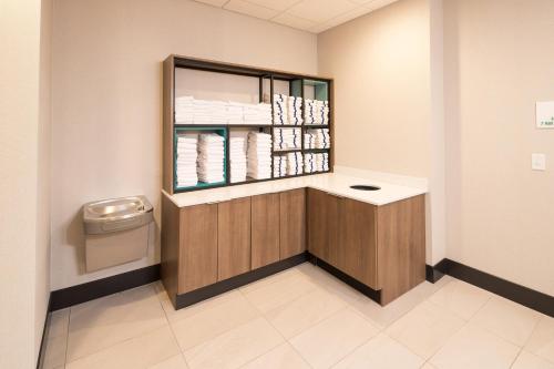 a waiting room with a counter and a toilet at Holiday Inn - Kalamazoo West by IHG in Kalamazoo