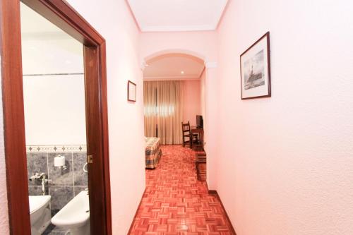 Koupelna v ubytování Hotel Castellano Centro