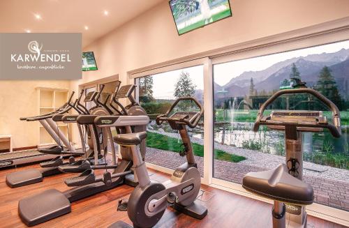 Fitnes oz. oprema za telovadbo v nastanitvi Alpenhotel Karwendel -Adults only-