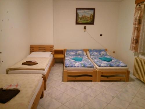 Postel nebo postele na pokoji v ubytování Penzion Aqua