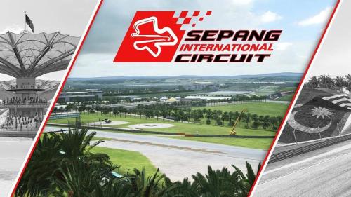 a collage of four pictures of the spring international circuit at Az Zahra Homestay KLIA Sepang in Sepang