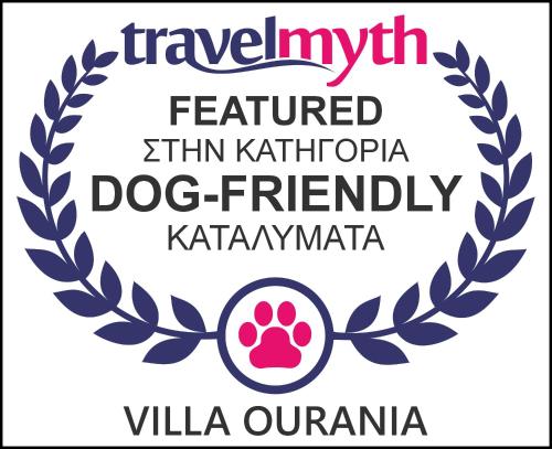 a logo for the kazakh federation federation ofkm kathiopina dog at Villa Ourania in Troulos