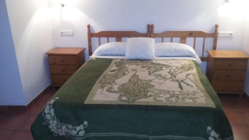 Postel nebo postele na pokoji v ubytování casa malferit
