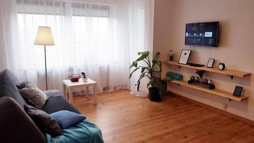 Amazing view apartmentにあるテレビまたはエンターテインメントセンター