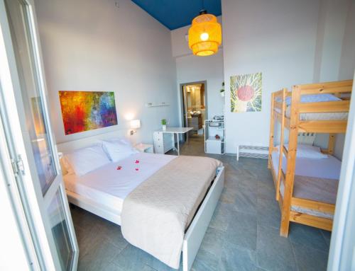 Postel nebo postele na pokoji v ubytování Appartamento in Villa Agnese