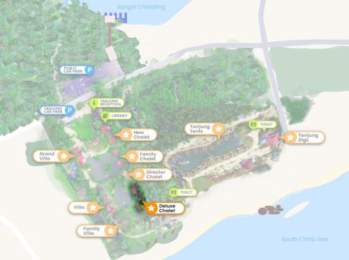 a map of the proposed redevelopment of the park at Tanjung Inn in Kuantan