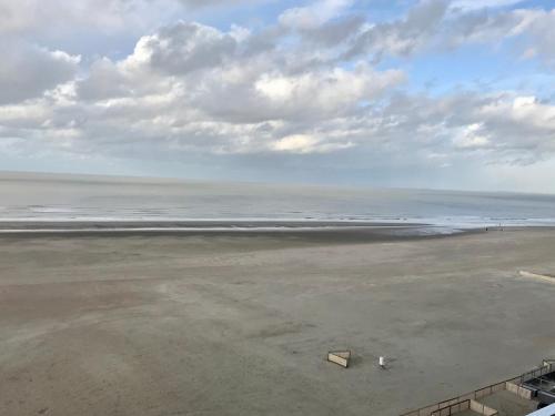 een uitzicht op een strand met de oceaan bij Sea and Dunes in Knokke-Heist