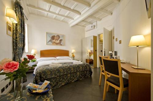 Posteľ alebo postele v izbe v ubytovaní B&B Ventisei Scalini A Trastevere