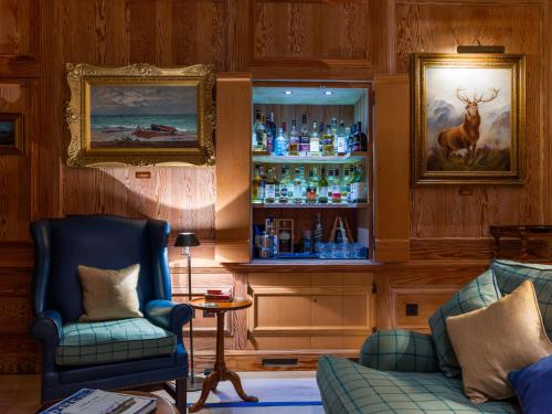 A seating area at Links House at Royal Dornoch