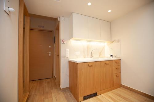 Kuchyň nebo kuchyňský kout v ubytování No21 Luxury Suites