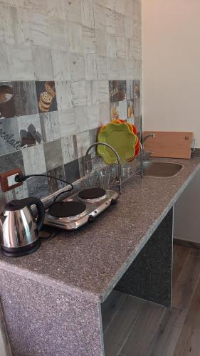Kuchyň nebo kuchyňský kout v ubytování Diamond Dahab House