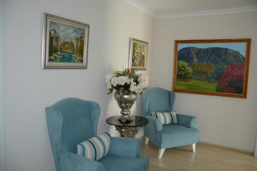 Χώρος καθιστικού στο Berg Hotel
