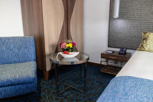 Malawi Sun Hotel & Conference Centreにあるベッド