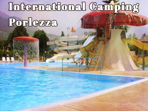 Mylooking vacanze Porlezza 내부 또는 인근 수영장