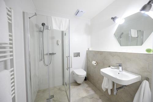 Kúpeľňa v ubytovaní Světoběžník Bed & Wine