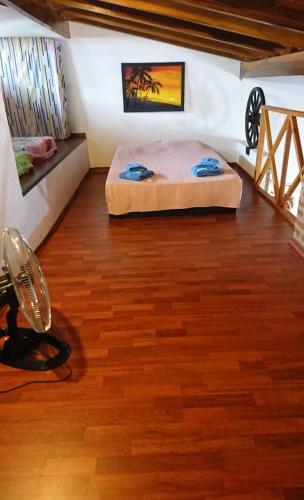 Katil atau katil-katil dalam bilik di Casa familiar en Posadas