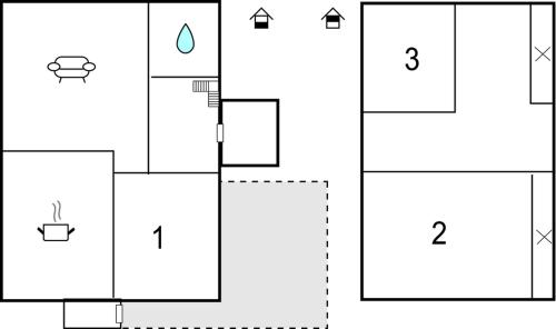 Klappaの見取り図または間取り図