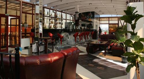 Χώρος καθιστικού στο Ambaritsa Hotel
