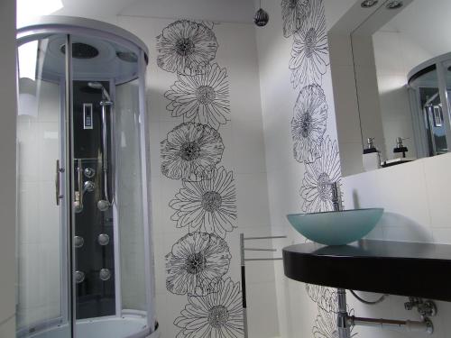 Koupelna v ubytování Apartament Nina