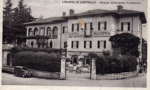 a black and white photo of a building at Albergo Ristorante Madonnina in Cantello