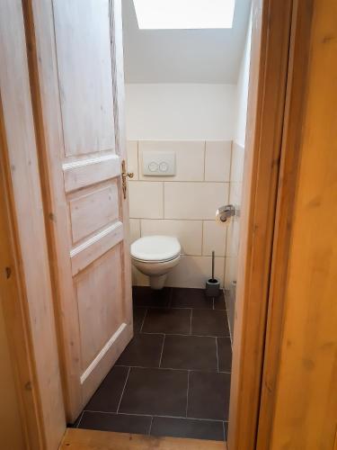Bilik mandi di Ferienwohnung Aurora