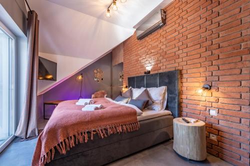 Posteľ alebo postele v izbe v ubytovaní Apartamenty Pod Gondola Świeradów