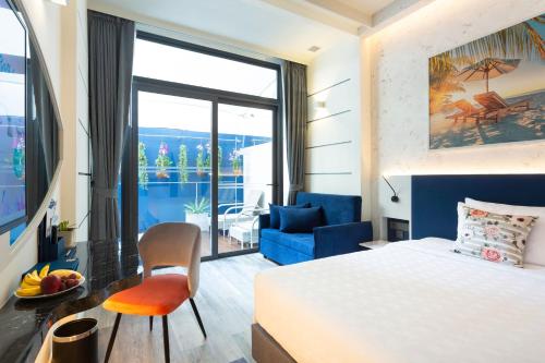 Ένα ή περισσότερα κρεβάτια σε δωμάτιο στο Hotel Clover Patong Phuket - SHA Plus