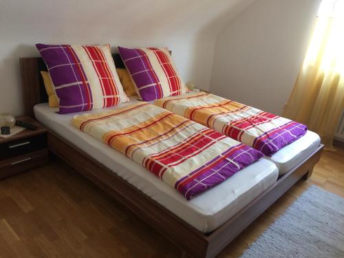 Llit o llits en una habitació de Ferienhaus Mayer in der sonnigen Ortenau