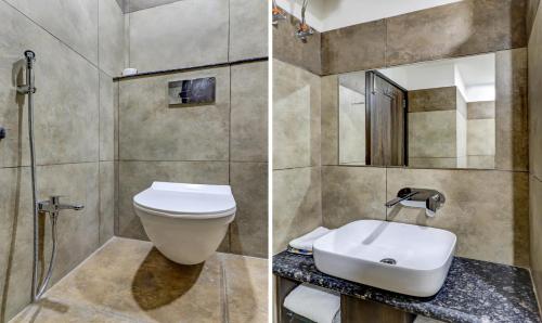 Et badeværelse på Hotel Bikalal, Bikaner