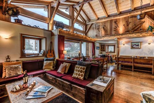 Гостиная зона в Chalet Tissières