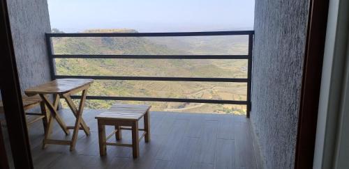 Balcony o terrace sa Halle Hotel Lalibela