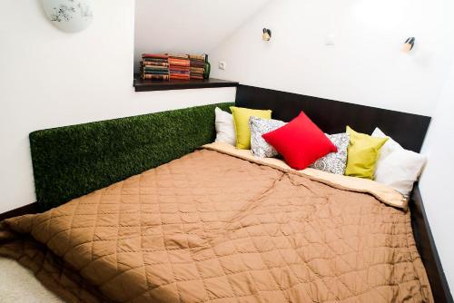 מיטה או מיטות בחדר ב-St. Gellért Square - Minilux Apartman