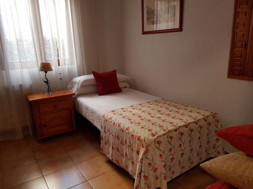 Katil atau katil-katil dalam bilik di Hostal El Panadero
