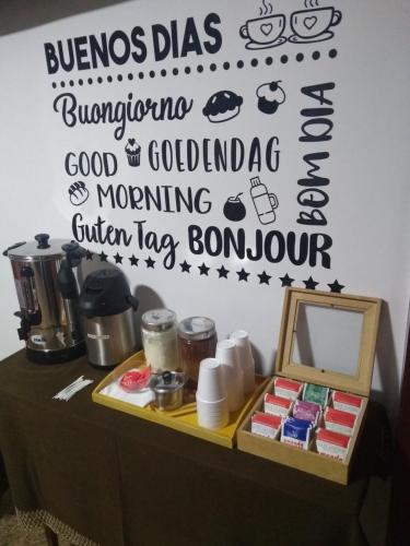Kaffe- och tefaciliteter på Hotel Residencial Marlis