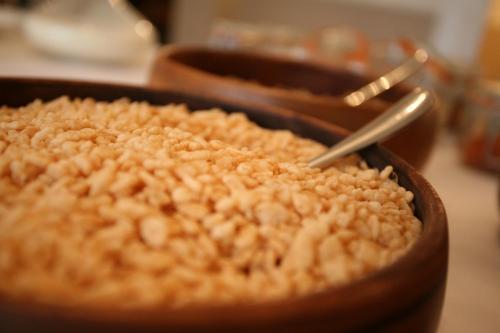 a casserole dish of food with a spoon in it at Fishmore Hall Hotel and Boutique Spa in Ludlow
