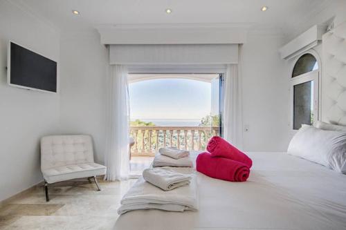 Postel nebo postele na pokoji v ubytování Villa Ocean View